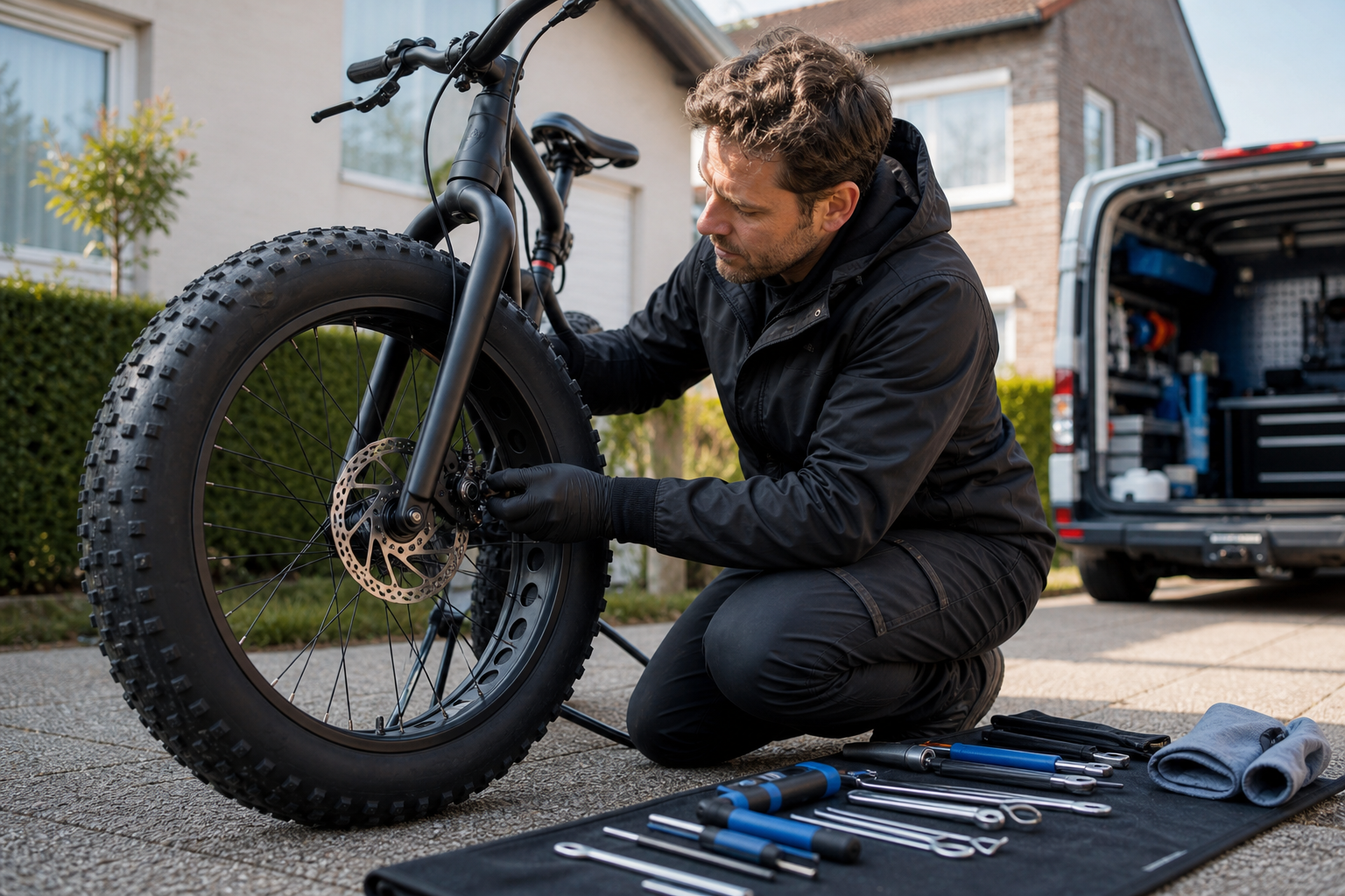 Fatbike-herstelling aan huis